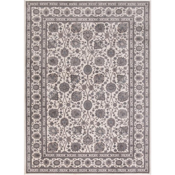 Concord Global 5 ft. 3 in. x 7 ft. 3 in. Kashan Kashan - Ivory 28425